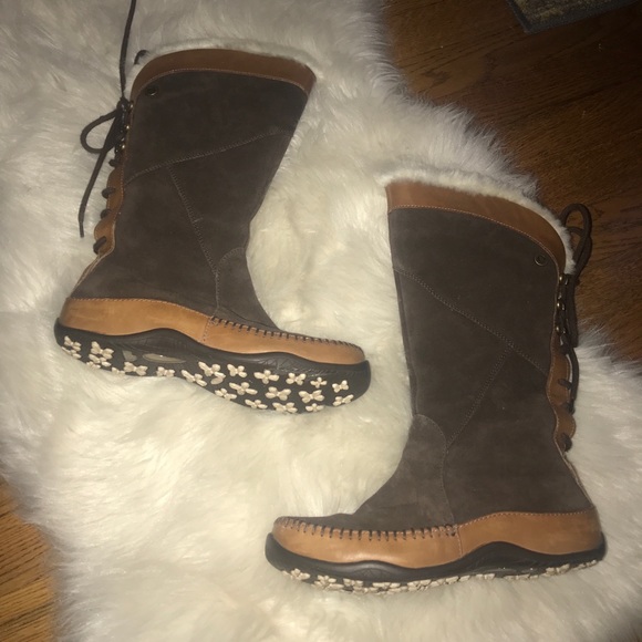 north face suede boots